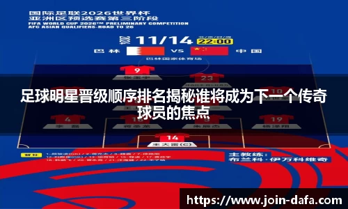 足球明星晋级顺序排名揭秘谁将成为下一个传奇球员的焦点